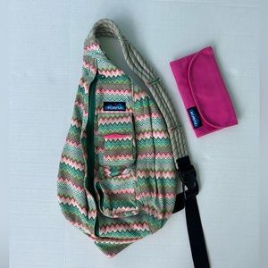 Kavu One Shoulder Backpack Pink Wallet